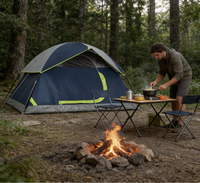 Tente de camping imperméable pour l'extérieur, ultralégère, pliable, pour 3 personnes, dôme portable, installation rapide, randonnée en famille, voyage, protection UV