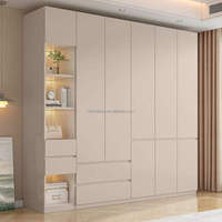 Armoire moderne blanche en mélamine Lovezone Factory à prix abordable, tiroirs écologiques grande capacité, autoportante et portable