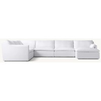 Hotel-Wohnzimmermöbel Modernes Komfortables Stoff- oder Leder-Polster Ecksofa-Set für Zuhause