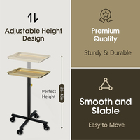 Vente chaude salon de coiffure salon de coiffure magasin de beauté petit chariot Premium aluminium Instrument Salon plateau tatouage plateau roulant Station