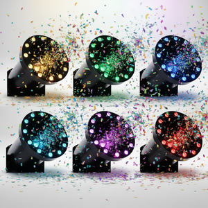 Máquina <span class=keywords><strong>de</strong></span> Papel con 12 Luces LED y Control Remoto, Papel Perfecto para Fiestas <span class=keywords><strong>de</strong></span> DJ, Discotecas, Bodas y Eventos, Marca: GBV - Product Image 1