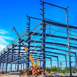 Magazzino industriale facile assemblato struttura in acciaio Hangar costruzione di moda prefabbricata in acciaio strutturale officina buon prezzo - Product Image 5
