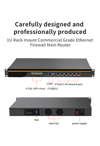 1U Rackmount Firewall Router PC <span class=keywords><strong>13th</strong></span> <span class=keywords><strong>Gen</strong></span> <span class=keywords><strong>Intel</strong></span> Core CPU 6 LAN 4 10G SFP PfSense OPNsense - Product Image 6