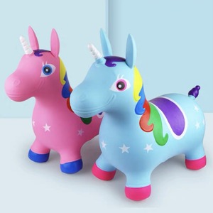 Toptan kalınlaşmış atlama at lateks şişme oyuncaklar çocuklar için Pony kauçuk at anaokulu için - Product Image 1