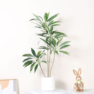 Plante artificielle en velours vert Dream Castle, 100-200 cm, plante d'intérieur en pot pour la décoration du salon et de la maison - Product Image 3
