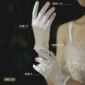 2022 vente en gros élégant Vintage gants de <span class=keywords><strong>mariage</strong></span> court mitaines de mariée Satin gants de mariée pour la fête de <span class=keywords><strong>mariage</strong></span> - Product Image 3