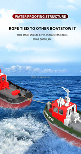 1/72 RC Tàu kéo 2.4G không thấm nước mini tàu điện mô phỏng mô hình 8 km/h chống va chạm thân máy bay đồ chơi tx686 - Product Image 6