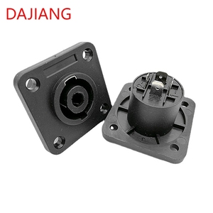 Dajiang OEM Tùy Chỉnh 4 Pin Nữ Bảng Điều Chỉnh Gắn Kết Nối Speakon Âm Thanh Jack Twist Khóa 4 Cực Vuông Kết Nối - Product Image 3