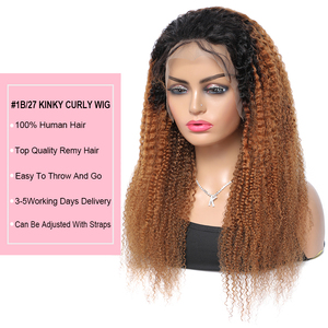 1B/30 kinky tóc giả xoăn 13X4 ren phía trước tóc giả nguyên Brazil tóc con người afro kinky xoăn tóc con người ren phía trước tóc giả cho phụ nữ da đen - Product Image 4