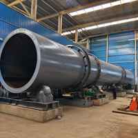 Sécheur de granulés d'engrais à tambour rotatif, capacité 1-50t/h, chauffage multi-carburant pour le traitement des engrais organiques composés