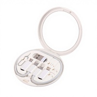 Cable de Datos Micro-USB 3A de Carga Rápida con Logotipo Personalizado, 6 en 1, Multipuerto, Conductor de Cobre Estañado, PVC, con Caja de Almacenamiento para Datos Móviles