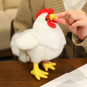 リアルなオンドリぬいぐるみぬいぐるみシミュレーションアニマルホームデコレーションキッズギフト - Product Image 4