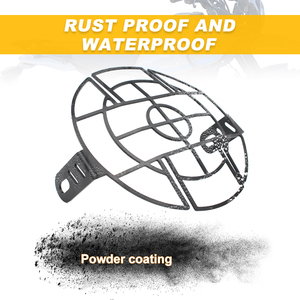 Waximoto apto para <span class=keywords><strong>Royal</strong></span> <span class=keywords><strong>Enfield</strong></span> Himalayan 450 2024- Aftermarket aluminio luz delantera faro protector cubierta rejilla Protector parrilla - Product Image 5