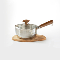 Mini-casserole en acier inoxydable, style japonais, compatible induction, pour lait, soupe et sauces, à portion individuelle