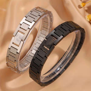 Хит продаж, высококачественный браслет из нержавеющей стали с узором из крокодила, Геометрическая титановая сталь, германий, уникальные и элегантные браслеты - Product Image 2