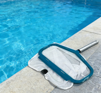 Nouveauté : Accessoires de nettoyage pour piscine, skimmer robuste avec manche en aluminium et filet en nylon
