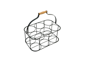 आधुनिक डिजाइन आयरन वाइन रैक रसोई अलमारियों के लिए भंडारण ब्लैक डिस्प्ले काउंटरटॉप पुनः प्रयोज्य पोर्टेबल बोतल रैक - Product Image 2