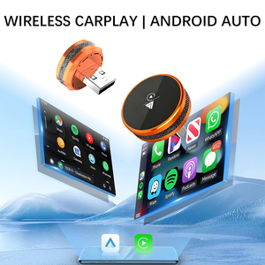Adaptateur CarPlay sans fil 2 en 1, compatible avec Wired to Orange, contrôle CarPlay sans fil et Android Auto, plug & play - Product Image 2