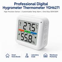 Thermomètre numérique CE ROHS avec sonde externe, haute précision, écran LCD, mesure de la température et de l'humidité pour reptiles, plantes, OEM