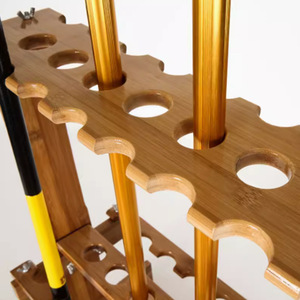 <span class=keywords><strong>Support</strong></span> de rangement et de présentation léger et portable en bois pour cannes à pêche à la carpe avec installation au sol - Product Image 3