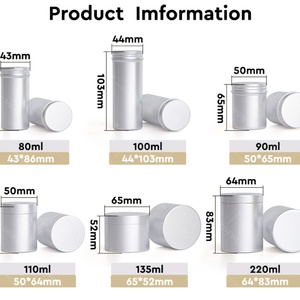 Custom Empty Aluminum Tin Can Bottle Food Safe Capsule <b>Container</b> for Medicine & Vitamins - Product Image 6