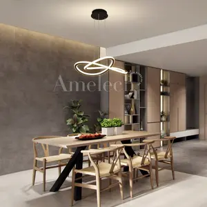 Amelech MD220905 2023 moderni lampadari a Led di lusso lampadario in oro luci a sospensione da pranzo soggiorno casa illuminazione lampadario