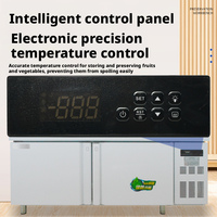 Table de préparation de haute qualité à double porte, table de travail commerciale, congélateur à dégivrage automatique, réfrigérateur économe en énergie -18°C, cuisine/restauration