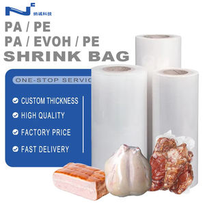 Hochwertige Transparente EVOH-Schrumpfbeutel Weiche Lebensmittelgeeignete PE-Kunststoff-Barriere-Schrumpffolienrolle für Fleisch-Vakuumverpackung - Product Image 1
