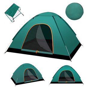 Tente instantanée pop-up imperméable pour 2 à 4 personnes, idéale pour le glamping <span class=keywords><strong>en</strong></span> <span class=keywords><strong>famille</strong></span>, le camping, la randonnée et la <span class=keywords><strong>montagne</strong></span> - Product Image 3