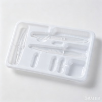 Plateau d'emballage en plastique thermoformé sur mesure pour instruments chirurgicaux et pinces