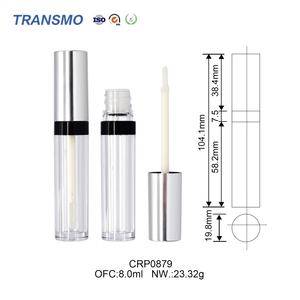 Empty Gloss Bottle Custom Plastic Tube with logo <b>Lip</b> <b>Balm</b> <b>Container</b> Screw Cap Plastic Tube - Product Image 2
