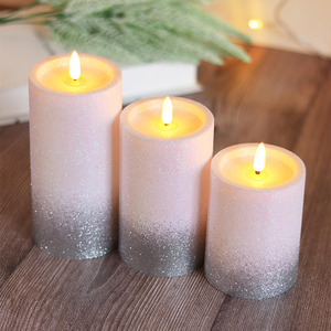 Velas LED Creativas con <span class=keywords><strong>Polvo</strong></span> Luminoso para Decoración <span class=keywords><strong>de</strong></span> Bodas y Navidad, Luz <span class=keywords><strong>de</strong></span> Hadas - Product Image 2