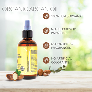 SLUJ <span class=keywords><strong>Huile</strong></span> d'Argan Biologique Marocaine Pure Pressée à Froid <span class=keywords><strong>Vierge</strong></span> Qualité Supérieure Hydratant Traitant pour Cheveux Secs et Abîmés - Product Image 3