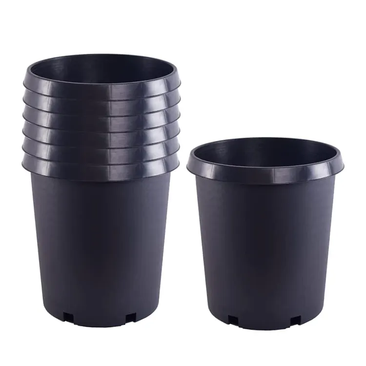 Harga Pabrik Pot Tanaman Plastik Bulat Grosir Pot Tanaman Plastik 2 Galon Pot Pembibitan Hitam