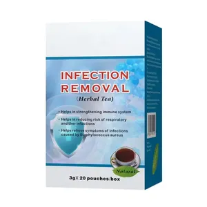 Bahan baku 20 kantong infeksi teh Obat cina produk suplemen Herbal untuk memperkuat sistem imun
