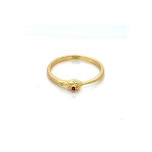 Nuevo anillo de diseño de moda S925 joyería de plata esterlina anillo de circón chapado en oro Retro - Product Image 1