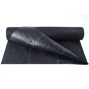 Черный тканевый коврик для борьбы с сорняками 90 г/м2 4X100 м по лучшей цене от производителя