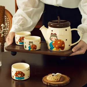 Чайная чашка высокой красоты, чайный горшок, Подарочная коробка, керамическая чашка для воды и горшок, набор чайных чашек для дома и гостиной