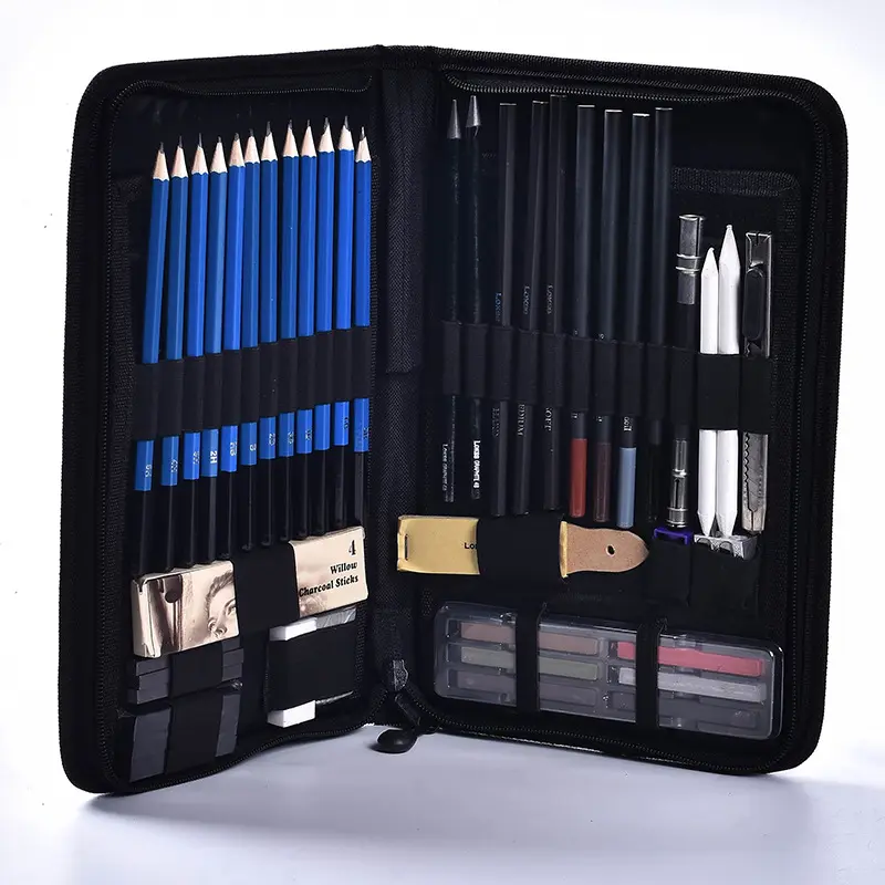 48 шт. профессиональный набор для рисования карандашей комплект сумка для переноски художественной росписи Инструмент художественный эскиз набор карандашей