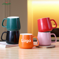 Taza de Café de Cerámica Termo de 400ml con Esmalte de Color, Precio al por Mayor, Caja de Regalo, Taza para Agua Caliente, Logotipo Personalizado Impreso para Regalos