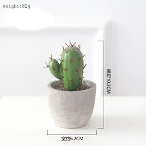 2024 ücretsiz kargo Bonsai simülasyon etli yapay Mini Pot bitkiler etli sahte kaktüs Cactus lents ev dekor otel