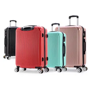 ABS高品质拉链总裁行李箱低最小起订量旅行拉杆箱防水便携硬壳安全携带行李箱