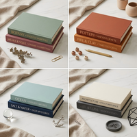 Boîte à livres de style designer esthétique de luxe, boîte à livres en lin pour table basse, boîte de rangement décorative, boîte cadeau pour la décoration de la maison