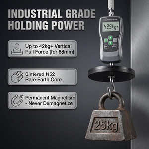 Base Magnética Recubierta de Goma OEM Personalizada con Perno Roscado para Barra de Luz LED y Montaje de Equipos Industriales - Product Image 5