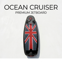 Jetboard électrique prêt à être expédié, 12 kW, 60 km/h, entrepôt Europe, motif drapeau Union Jack, planche de surf motorisée, sports nautiques