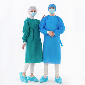 Produsen Persediaan Sekali Pakai Steril Diperkuat Pakaian Rumah Sakit Aami Level 2 Non Woven Dokter Perawat Gaun Bedah Medis - Product Image 3