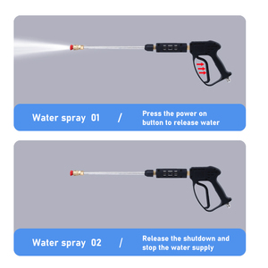 Pistolet à eau domestique haute puissance 1,6 kW 220 V, machine de nettoyage et de lavage automatique à eau froide puissante, état neuf, usage domestique intensif - Product Image 3