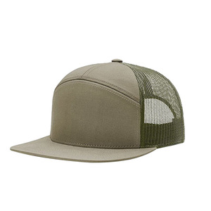 Custom Embroidered Logo <strong>Men</strong> Blank Gorras Sport <strong>Cap</strong> 7 Panel <strong>Flat</strong> Brim Unisex Fashion Hip Hop Snapback Mesh Hat <strong>Caps</strong> - Product Image 3