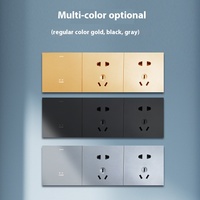 Système de contrôle vocal pour hôtel Smart Home fort courant 10A 240V WiFi grande carte PC sans bordure lumière tactile WiFi Switch