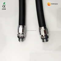 Tuyau de carburant en caoutchouc NBR noir de 19 mm, 4 m-6 m, tuyau de distribution de carburant pour utilisation en station-service